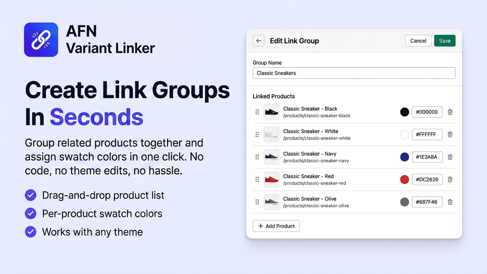 AFN Variant Linker - Create link groups in seconds