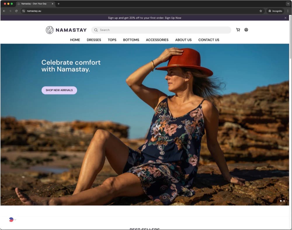 Namastay - Shopify Development